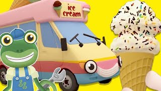 The Ice Cream Truck  Geckos Garage  Trucks and Vehicles For Children  Learning For Kids  Gecko [upl. by Ajin]