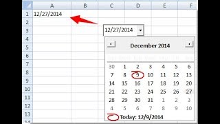 MEMBUAT DROP DOWN LIST CALENDER DI MICROSOFT EXCEL Date Picker [upl. by Tterraj599]