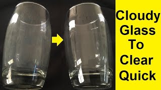 How To Quickly Clean Cloudy Drinking Glasses [upl. by Franklyn417]