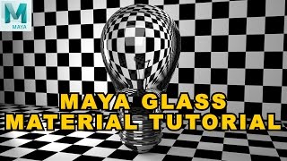 Maya Tutorial How To Create Transparent Glass Material [upl. by Sheeran]