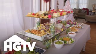 Create a MultiLayered Buffet for Entertaining  HGTV [upl. by Genevra]