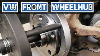 VAG  Volkswagen Polo  Front Wheelbearing  Wheelhub replacement [upl. by Nneb973]