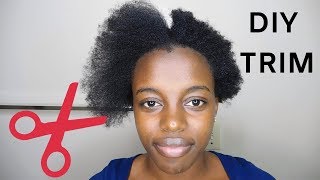 How To Trim Short 4C Natural Hair At Home [upl. by Sherl]