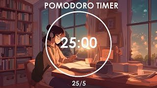 2Hour Study With Me  255 Pomodoro Timer  Persistence  Chill Relaxing Music  Day 13 [upl. by Navi]