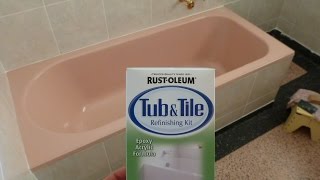 How to cost effectively ReEnamel  Refinish a old bath tub POLISH STYLE [upl. by Nylidam886]