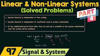 Linear and NonLinear Systems Solved Problems  Part 4 [upl. by Monique]