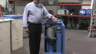 Hydrovane air compressor easy service demo by AIRVAC [upl. by Wrand451]