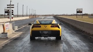 2015 C7 Corvette with 8speed Auto  14 Mile Testing [upl. by Assiralc601]