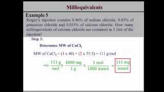 Milliequivalents Calculations [upl. by Durstin188]