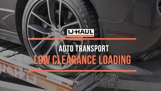 Auto Transport Low Clearance Loading [upl. by Doowron]