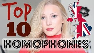 Top 10 British English Homophones [upl. by Deraj]