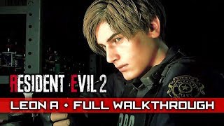 RESIDENT EVIL 2 REMAKE Leon A1st Run – Full Gameplay Walkthrough  No Commentary 【Full Game】 [upl. by Gerty]