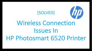 How to Connect HP Photosmart 6520 Printer To wifi wireless network [upl. by Nohs]