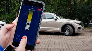 Volkswagen Touareg – Automated Parking Demonstration [upl. by Ahsenot72]