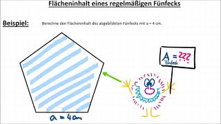 Flächeninhalt des regelmäßigen Fünfecks – Das Fünfeck [upl. by Erbe]