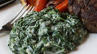 Creamed Spinach Recipe  Steakhouse Creamed Spinach [upl. by Ecraep]