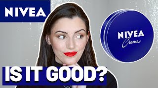 SPECIALIST testing NIVEA CREME review ingredients is it good [upl. by Ahsatel]