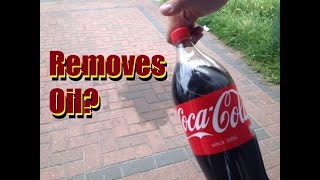 Does Coca Cola remove Oil from your driveway [upl. by Redienhcs]