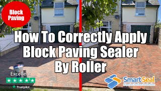 Sealing Block Paving Correctly by Roller  How To Guide Pt1 [upl. by Reffotsirk]