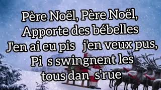 Lyrics Le père Noël ctun québécois [upl. by Atteiram]