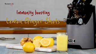 Immunity boosting Lemon Ginger Shots  Kuvings Evolution Cold Press Slow Juicer EVO820 [upl. by Akitahs899]