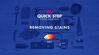 How to remove stains from a laminate floor  Tutorial by QuickStep [upl. by Sile]