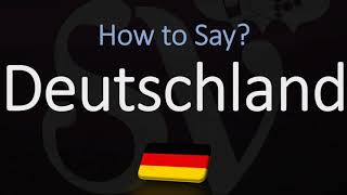 How to Pronounce Deutschland CORRECTLY How to Say Germany in German [upl. by Benedicto347]