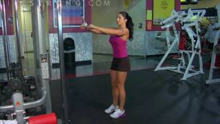 How to Do Stiff Arm Lat Pull Downs [upl. by Lauraine]