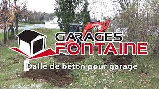 Dalle de béton  garage [upl. by Nysila616]