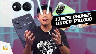 10 BEST Phones UNDER PHP 10K 1H 2024 [upl. by Idnarb]