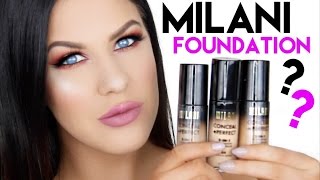 MILANI CONCEAL  PERFECT FOUNDATION FOR OILY SKIN  FIRST IMPRESSION amp REVIEW [upl. by Rella]