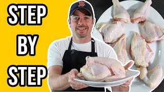 How To Cut A Whole Chicken  8 Pieces [upl. by Crichton]