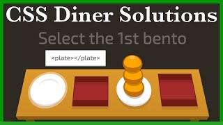 CSS Diner Full Walkthrough [upl. by Ellett]