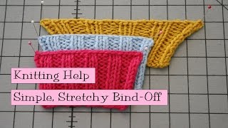 Simple Stretchy Bind Off [upl. by Adiaroz]