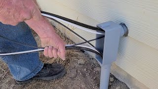 The Easiest Way To Pull Large Gauge Electrical Wires Through Conduit [upl. by Adiaz37]