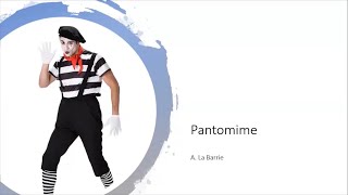 Pantomime  Definition and qualities  Anderson La Barrie [upl. by Fisoi]