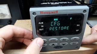 Honeywell UDC3500 Restoring Factory Configuration [upl. by Chrisoula142]