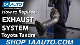 How to Replace Exhaust System 0006 Toyota Tundra [upl. by Honoria9]