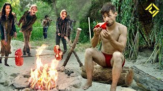 Primitive Technology CRAFTING a Zombie Meat Harvester [upl. by Hallimaj]