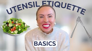 Dining Etiquette 101 How to Hold Your Silverware  How to Eat a Salad [upl. by Nesilla]