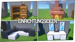 10 Einrichtungsideen in Minecraft [upl. by Adnaluoy]