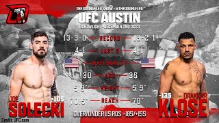 Joe Solecki vs Drakkar Klose UFC Austin Fight Breakdown [upl. by Sehcaep]