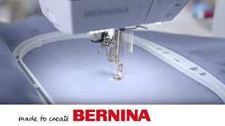 Erste Schritte beim Sticken  Stickmaschine  Nähmaschine  BERNINA [upl. by Alleyn519]