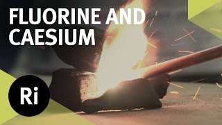 Reacting Fluorine with Caesium  First Time on Camera [upl. by Breanne]