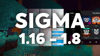 The BEST 116 Minecraft Hacked Client  Sigma 50 Download  WORKS WITH ALL VERSIONS [upl. by Aklam]