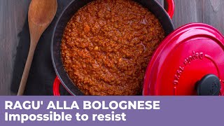 How to prepare RAGU ALLA BOLOGNESE  Traditional Italian recipe [upl. by Cressler]