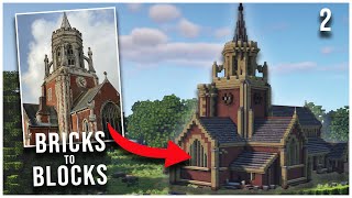 Minecraft  Edwardian Church  quotFrom Bricks to Blocksquot  Minecraft Building Guide [upl. by Klapp]