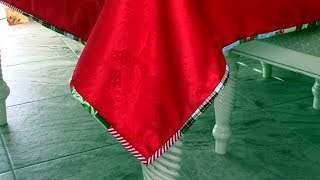 Beginners Christmas Tablecloth  The Sewing Room Channel [upl. by Pasol]