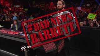 Bad News Barrett makes his debut Raw Dec 2 2013 [upl. by Ennahtebazile]