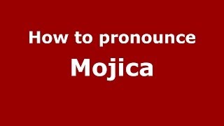 How to pronounce Mojica Brazilian PortugueseSão Paulo Brazil  PronounceNamescom [upl. by Newberry]